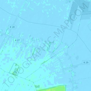 Mapa topográfico Asselermoor, altitud, relieve