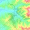 Mapa topográfico Vilcabamba, altitud, relieve