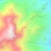 Mapa topográfico Pico de Aguila, altitud, relieve