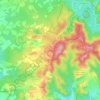 Mapa topográfico Clariana, altitud, relieve