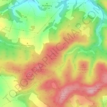 Mapa topográfico Steinkopf, altitud, relieve