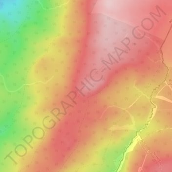Mapa topográfico Wilson's Pike, altitud, relieve
