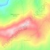 Mapa topográfico Cabeço da Vela, altitud, relieve