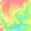 Mapa topográfico Negroyacu, altitud, relieve