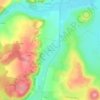 Mapa topográfico Bazarne, altitud, relieve