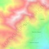 Mapa topográfico Quinua, altitud, relieve