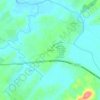 Mapa topográfico Fairfield, altitud, relieve