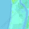 Mapa topográfico Los Toruños, altitud, relieve