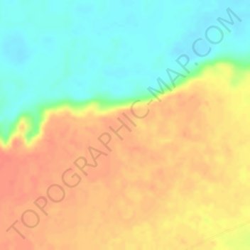 Mapa topográfico Hato El Cedral, altitud, relieve