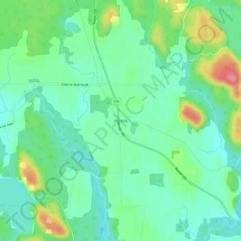 Mapa topográfico Venosta, altitud, relieve