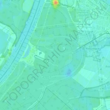 Mapa topográfico Rappenwört, altitud, relieve