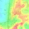 Mapa topográfico Les Vignes de l'Étang, altitud, relieve