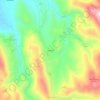 Mapa topográfico Trignete, altitud, relieve