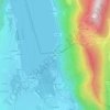 Mapa topográfico Glière, altitud, relieve