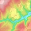 Mapa topográfico Le Plain d'Ahuy, altitud, relieve