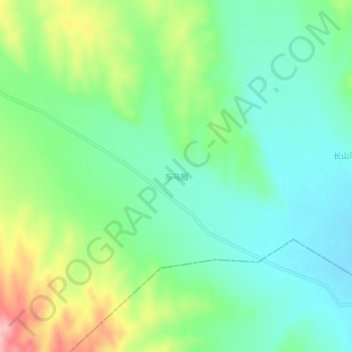 Mapa topográfico Dongmaquan, altitud, relieve