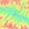 Mapa topográfico Yuanyang, altitud, relieve