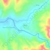 Mapa topográfico Jubones, altitud, relieve