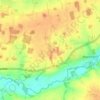 Mapa topográfico Thorpe Abbotts, altitud, relieve