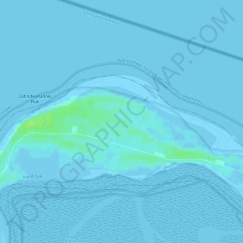 Mapa topográfico Ellenbogen, altitud, relieve