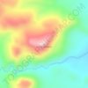 Mapa topográfico Cerro Bandera, altitud, relieve