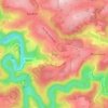 Mapa topográfico Filly, altitud, relieve