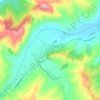 Mapa topográfico Pietracuta, altitud, relieve