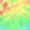 Mapa topográfico Aubigné, altitud, relieve