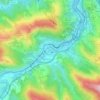 Mapa topográfico Alonsótegui, altitud, relieve