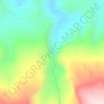 Mapa topográfico Parque ecológico do Paredão, altitud, relieve