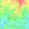 Mapa topográfico La Viennais, altitud, relieve