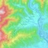 Mapa topográfico Alano di Piave, altitud, relieve