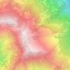 Mapa topográfico La Cima, altitud, relieve