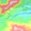 Mapa topográfico Vda. Cacahualito, altitud, relieve