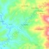 Mapa topográfico La Libertad, altitud, relieve