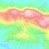 Mapa topográfico Nuevo Getzemani, altitud, relieve