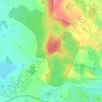 Mapa topográfico Strezerberg, altitud, relieve