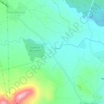 Mapa topográfico Fresnedillas, altitud, relieve