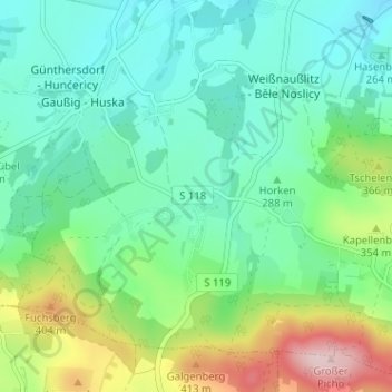 Mapa topográfico Diehmen, altitud, relieve