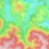 Mapa topográfico Le Mazel, altitud, relieve