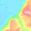 Mapa topográfico las mellizas, altitud, relieve