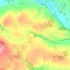 Mapa topográfico Glenesk, altitud, relieve