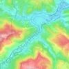 Mapa topográfico Roquecave, altitud, relieve