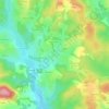 Mapa topográfico Sornac, altitud, relieve