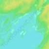 Mapa topográfico Stokes Bay, altitud, relieve