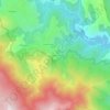 Mapa topográfico Rabeyrals, altitud, relieve