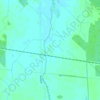 Mapa topográfico Sainte-Brigide, altitud, relieve