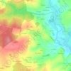 Mapa topográfico Tréleau, altitud, relieve