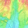 Mapa topográfico Cavaria, altitud, relieve