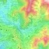 Mapa topográfico Los Yarumos, altitud, relieve